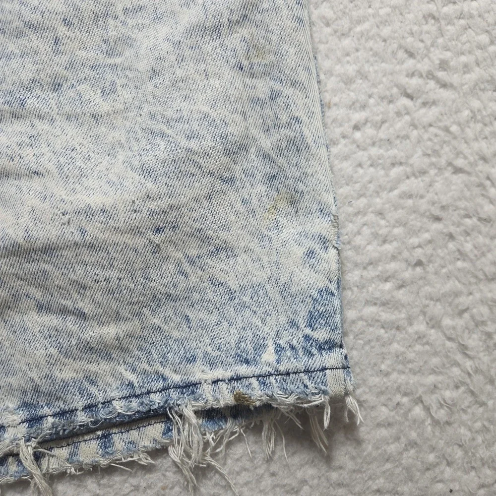 VTG 80s Bristol Blues Mom Jean Shorts Acid Stonewash High Rise Size 28 Wiskerd